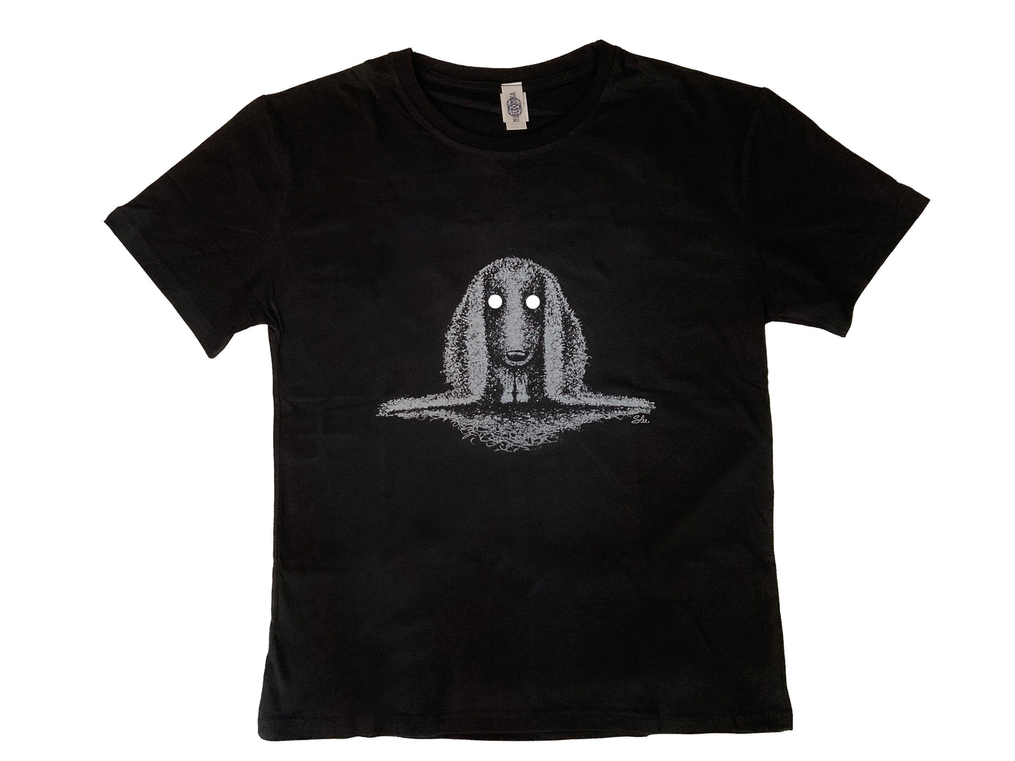 Man Black T-shirt - Sausage dog