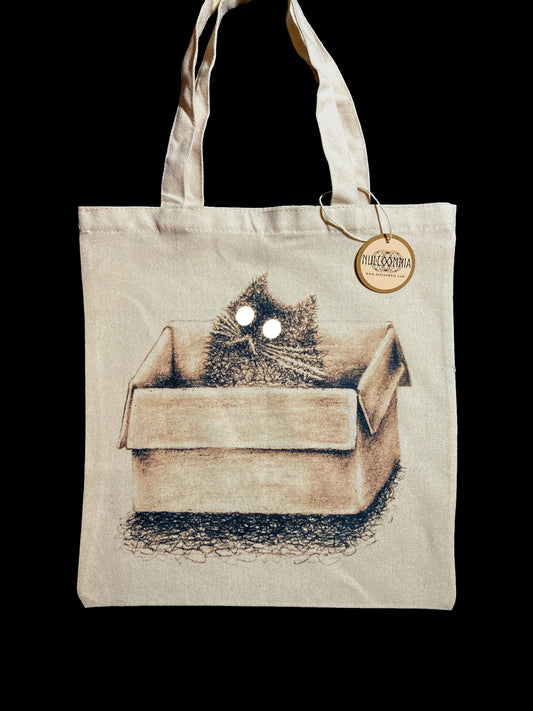 Tote bag - Cat in the box