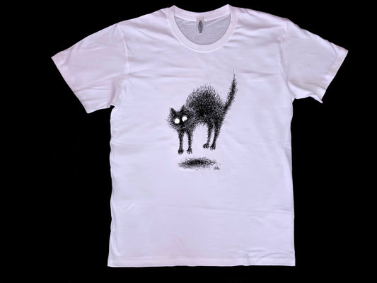 Man T-shirt - Spooked cat