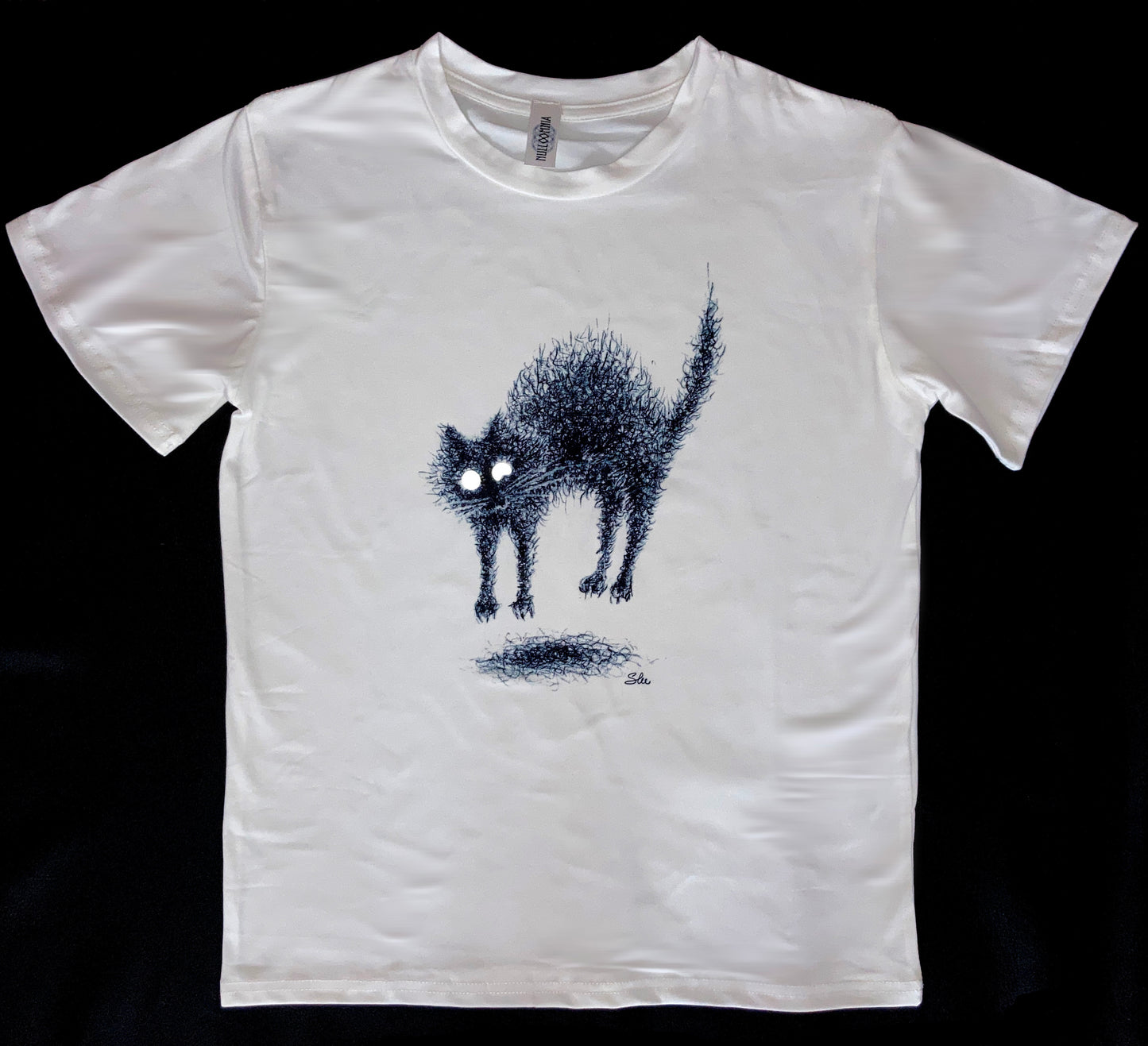 Man T-shirt - Spooked cat